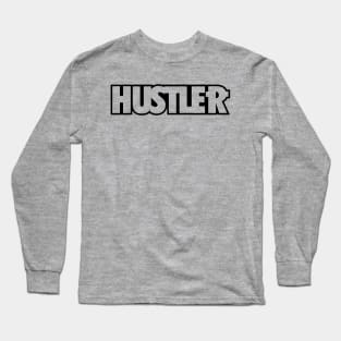 Hustler Outline Design blk Long Sleeve T-Shirt